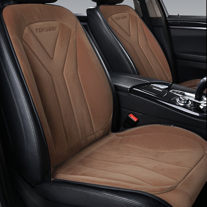 汽车加热坐垫冬季车座椅加热垫短毛绒座垫车垫车载电热石墨烯车用 - 图2