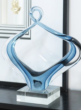 柏梵琉璃艺术摆件家居饰品高档客厅玄关办公室桌面装饰工艺品摆设