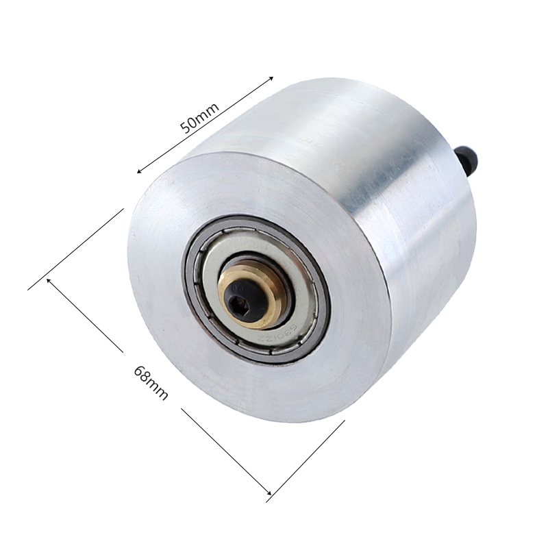 砂带机调偏轮68*50铝合金木工DIY光面同步传动轮抛光机被动轮 - 图0