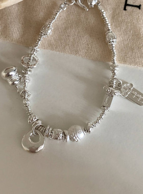 925银手链女月光石铃铛小众设计高级感银饰手环