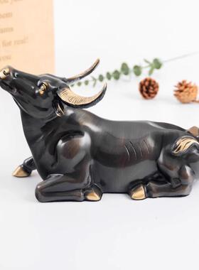 铜牛酒架桌面关玄卧室视柜酒柜客厅电装饰家居饰铜牛品轻奢高红档