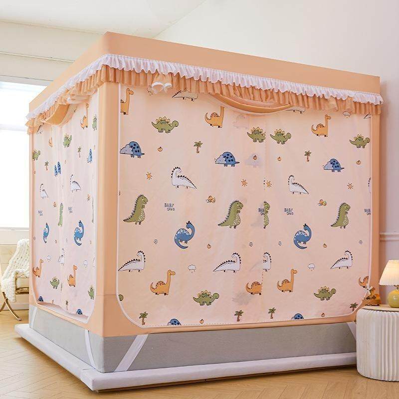 2蚊帐家纹用VAX卧室204新款遮光床帘一体式儿婴童防摔免安装蒙古,淘宝优惠券,粉丝福利购,淘宝优惠卷