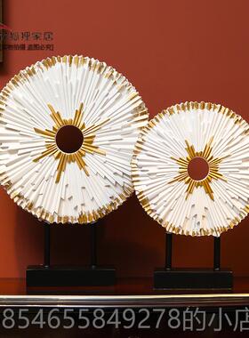 高档式欧鹿摆件厅玄关电视柜客酒柜创意家软装饰品北欧轻居奢乔迁