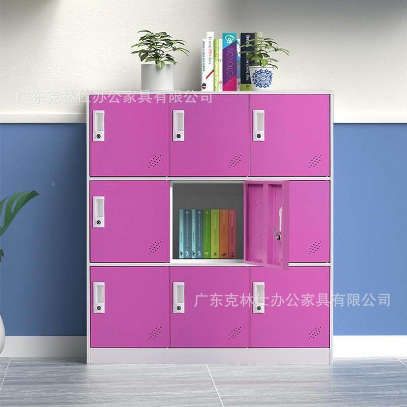 彩色储物柜铁皮收柜中小BLZ生幼儿铁皮书包柜教纳园室存学放柜更,淘宝优惠券,粉丝福利购,淘宝优惠卷
