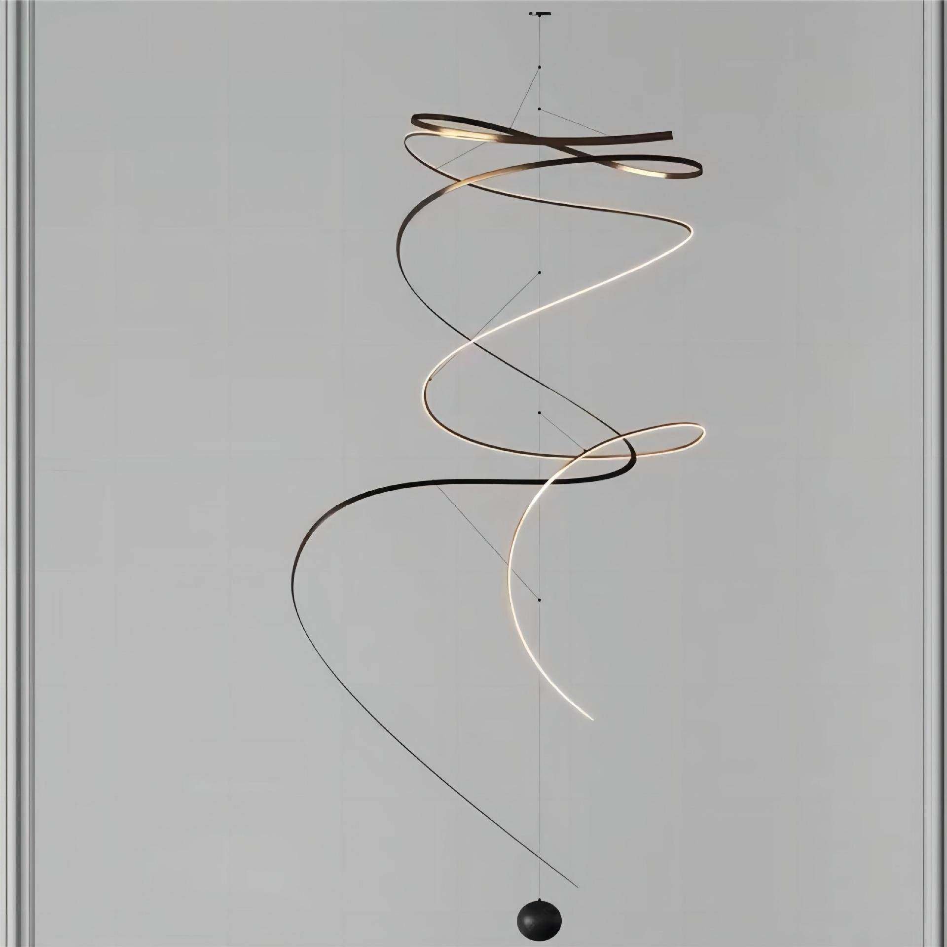 厅l吊灯创970意异形空设计师复式楼别墅中oft长吊客灯酒店大堂非,淘宝优惠券,粉丝福利购,淘宝优惠卷