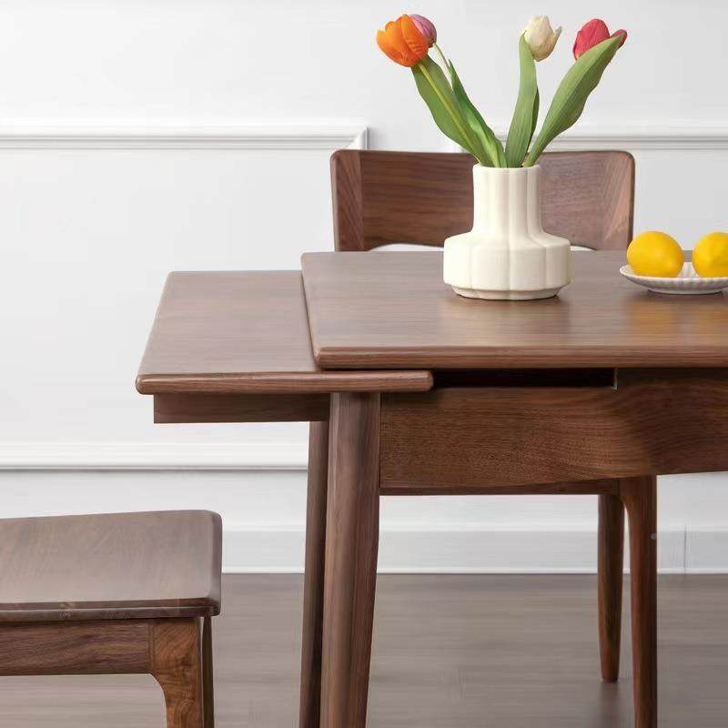 北美CZ006樱桃木饭实折叠桌小户型可简约圆桌伸缩木黑胡桃木桌方,淘宝优惠券,粉丝福利购,淘宝优惠卷