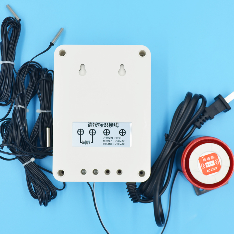 9904四路温度测试报警器多路高低温警报器上下限数显可调温控主机 - 图3