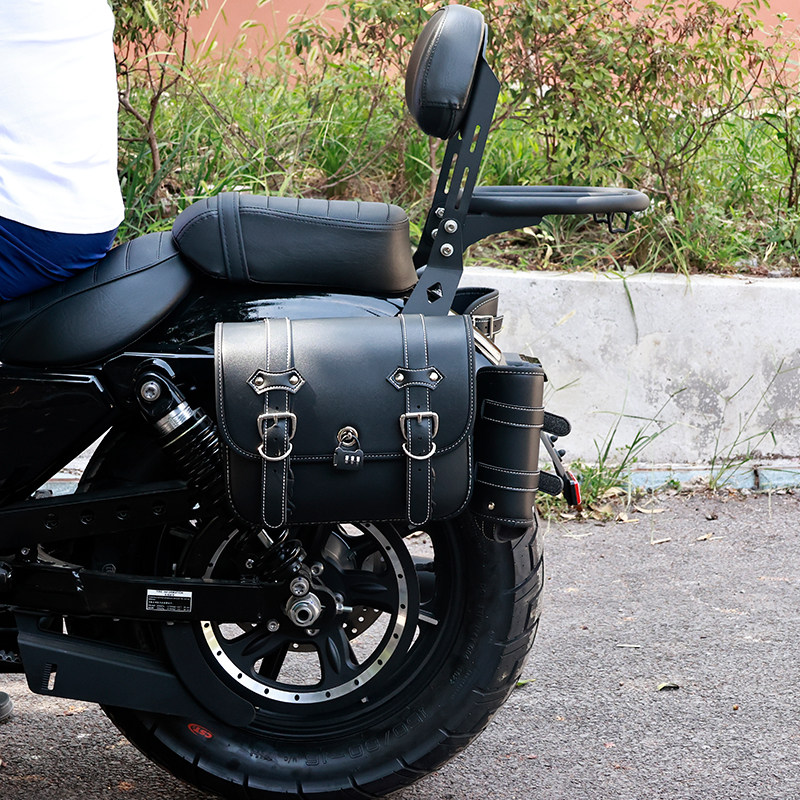 适用于香帅650N改装发动机保险杠 靠背货架快拆边包一体靠背改装 - 图1