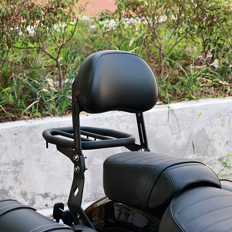 适用于香帅650N改装发动机保险杠 靠背货架快拆边包一体靠背改装 - 图2