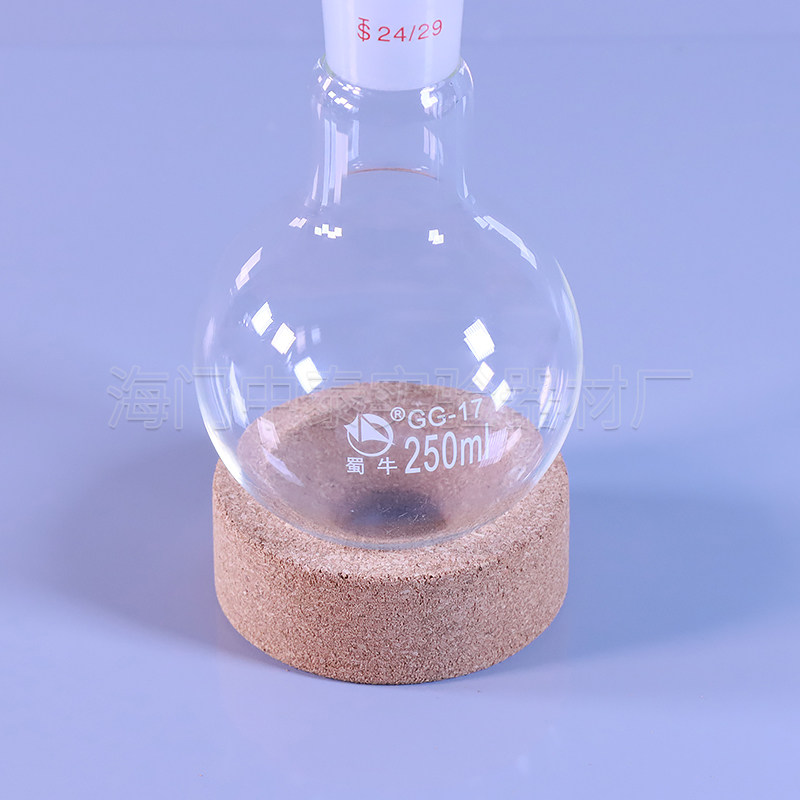 标口圆底烧瓶25/50/100/150/250/500/1000ml单口烧瓶平底玻璃烧瓶 - 图2