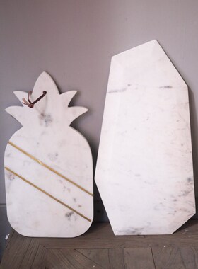 印度进口手工大理石不规则切板砧板切菜板芝士蛋糕甜品面包托盘