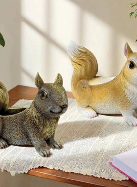 热卖创意树脂鼠收纳件桌面松关摆设仿真jsj25092动物装摆饰工艺玄