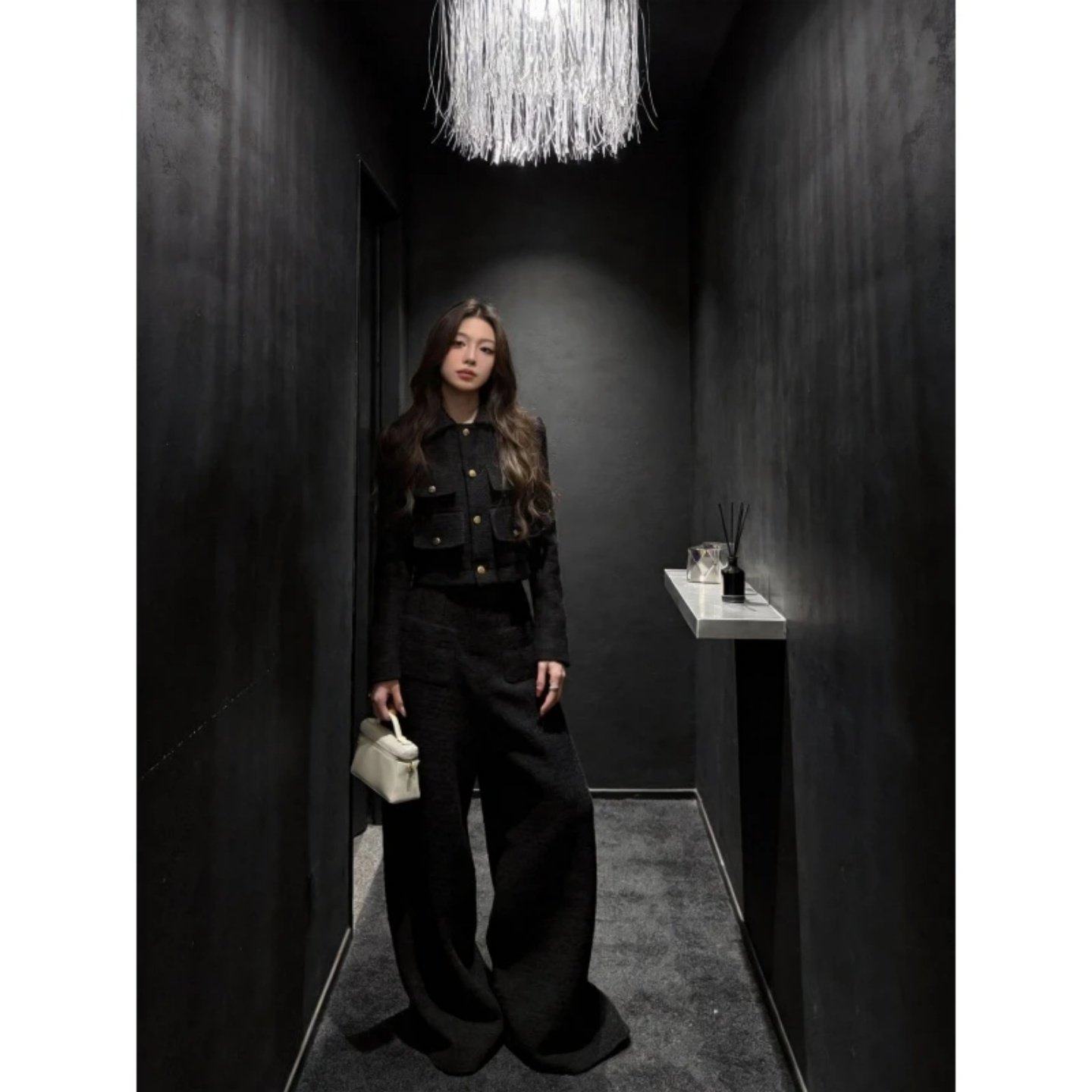 2026巨好看搭配一整套通勤设计感单排扣开衫短上衣显瘦宽松阔腿裤,淘宝优惠券,粉丝福利购,淘宝优惠卷