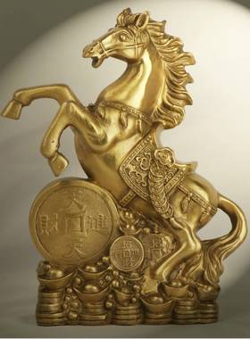 杨铜记办铜金马马金铜马到成0117功家居公钱室摆件