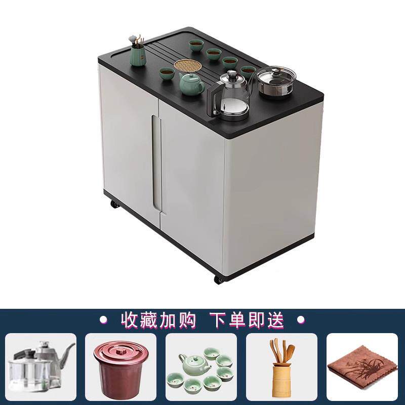 fLE移动茶桌边柜家用阳台小茶台旋转型客厅沙发边茶RYR几车轻奢茶 - 图2