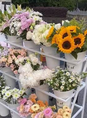 店工作花台二花三四层卖摊展示10029008架子多层阶梯形花筒摆醒花