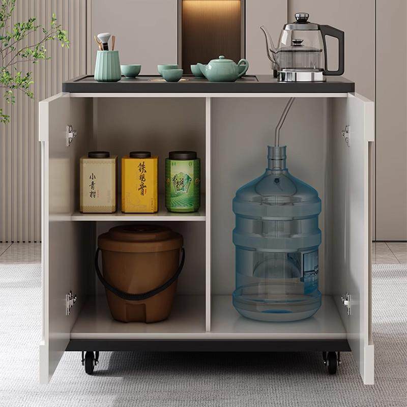 fLE移动茶桌边柜家用阳台小茶台旋转型客厅沙发边茶RYR几车轻奢茶 - 图1