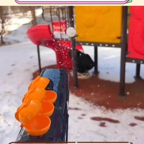 鲨鱼雪球枪夹雪球发射器冬季玩雪打雪仗神器儿童雪夹工具小玩具 - 图2