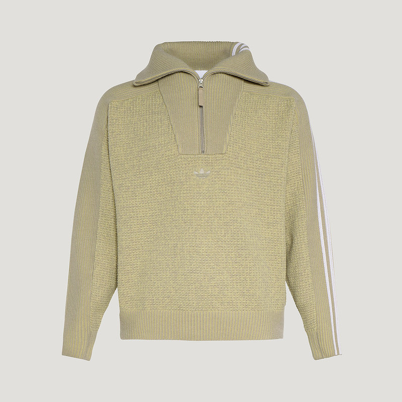 阿迪达斯三叶草26男女同款半拉链高领运动宽松针织衫毛衣 KS5341,淘宝优惠券,粉丝福利购,淘宝优惠卷