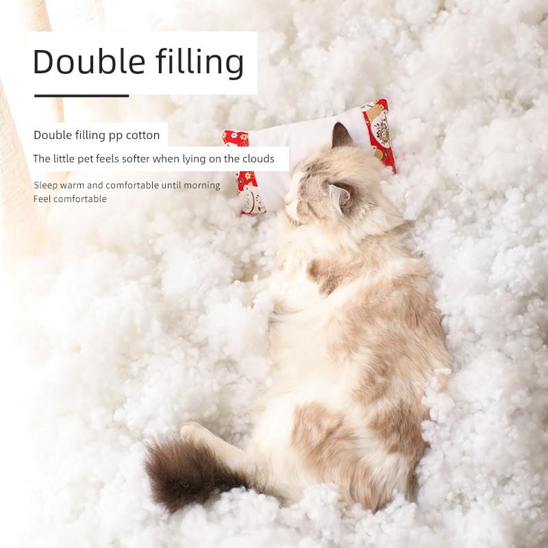 日式猫窝猫咪睡袋半封闭式猫被窝冬季保暖宠物窝小幼猫窝四季通用 - 图2