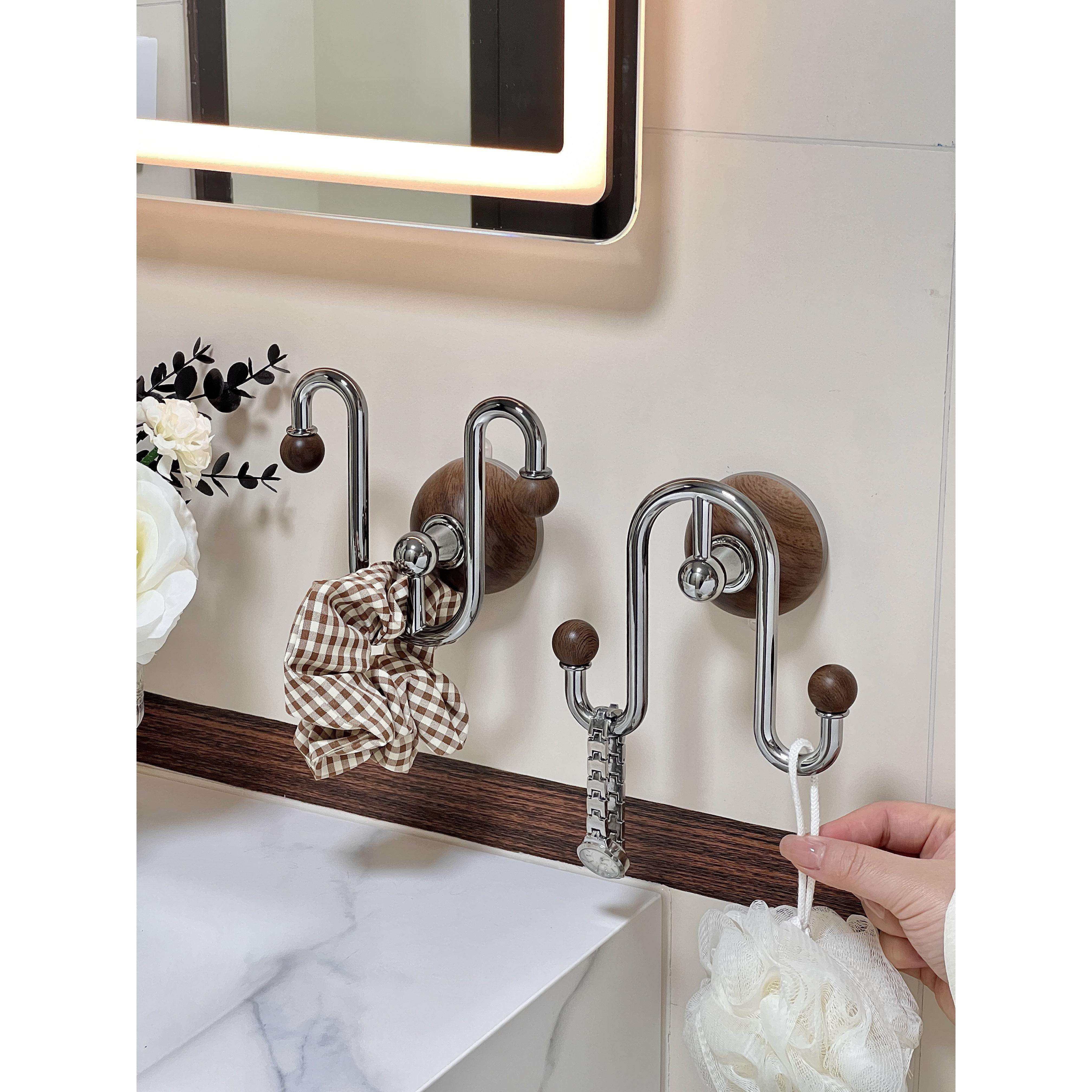 中古风吸盘浴室挂钩免打孔强力承重挂衣钩挂架无痕粘钩门后衣帽钩,淘宝优惠券,粉丝福利购,淘宝优惠卷