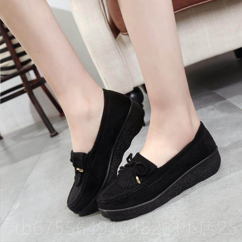 正品老北京坡布鞋软女春秋新款跟底妈松糕鞋单鞋厚底圆头休闲豆豆,淘宝优惠券,粉丝福利购,淘宝优惠卷