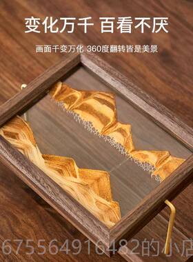 正品简约现高档沙乔漏流沙画摆件玄关酒送柜电视柜代家居装饰品迁