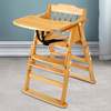 Baby dining chair solid wood chair can be used as a household children's dining table and chair, portable multi-functional folding baby AIX style eating