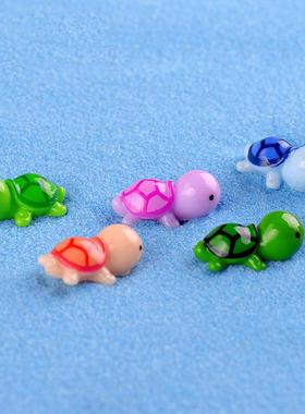 苔藓微景观生态瓶 五色海龟 小号乌龟公仔dIY造景 创意礼品玩具