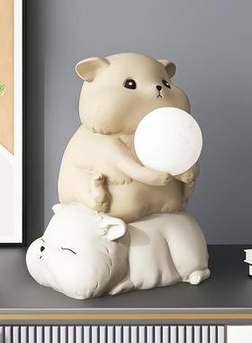 潮玩公仔桌面摆件客厅家居饰品卧室夜灯电视柜乔迁新居