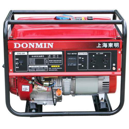 东明单相5kw小型便携式汽油发电机电启动DM6500CXD-1 - 图1