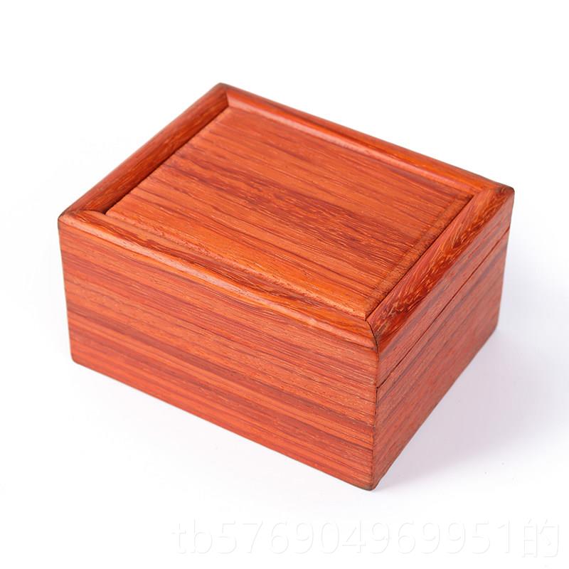 New rosewood boy jewelry box solid wood small square box ear jewelry box desktop sundry box needle ring wood