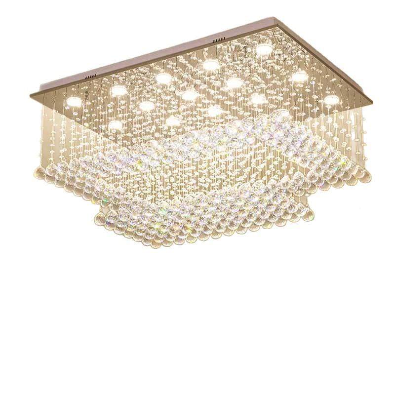 现代LED灯客厅卧吸顶灯华水晶吊灯室餐厅786吊灯豪方形水晶具灯,淘宝优惠券,粉丝福利购,淘宝优惠卷