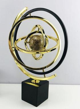 欧饰式简约球仪摆现代创意摆件办公室桌面客厅酒柜设地家居LLT装