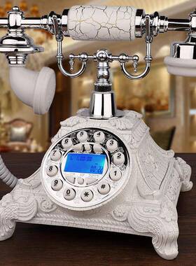 欧式旋复古电话插机座机家用老式仿客古电话机固定无线卡转厅海洋