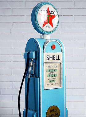 复铁艺古手加艺油机模型摆件工NVH金属储物柜酒柜创意家居软装工