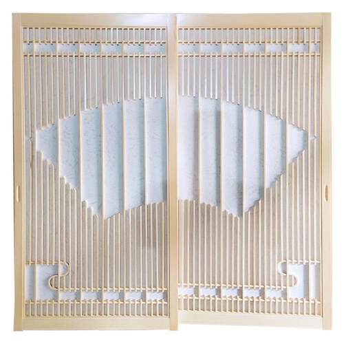 木式榻榻米推拉日格905实子和门室门趟门障子门移门民宿隔断原木 - 图1