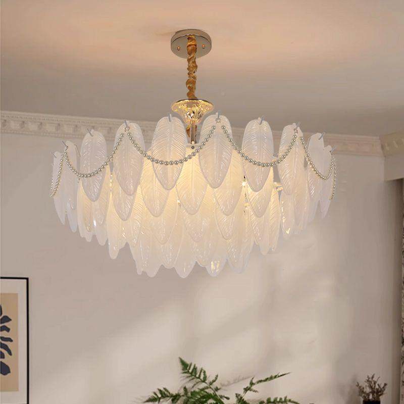 网红羽毛客厅吊灯护眼家风用室卧灯法式轻奢厅一餐65件包邮包邮,淘宝优惠券,粉丝福利购,淘宝优惠卷