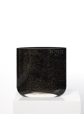 现代简约扁箔口BY123黑金花瓶板样间客厅餐厅鲜色花干花艺软装饰