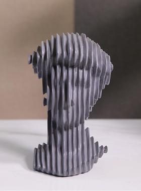 切面大卫雕塑神话人物摆件家居客厅玄关软装饰品摆设树脂工艺品