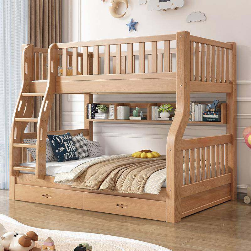 橡木上下床上下铺双层床儿童床全实木两层双人床二层高低床子母床,淘宝优惠券,粉丝福利购,淘宝优惠卷