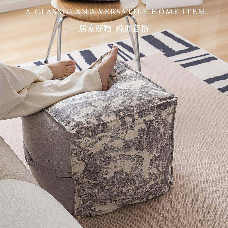 新中式蒲团坐垫家用四季通用办公地上榻榻米墩子方形久坐懒人坐墩,淘宝优惠券,粉丝福利购,淘宝优惠卷