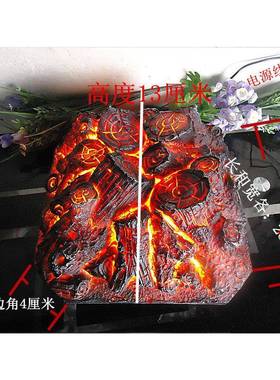 电壁炉仿120真木炭假木柴炭火装饰拍炭火焰灯壁火炉柴篝道摄具装
