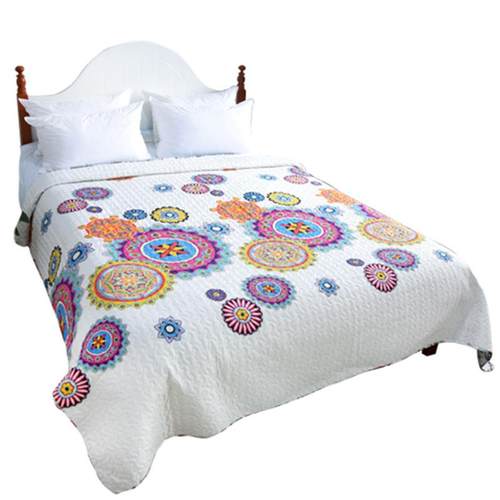 美三套220x24件0绗缝被件套欧3磨毛布2件套衍ESB缝被床盖 - 图3