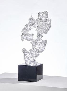 太湖石透明脂雕抽塑三件套电视柜玄关面1003酒柜样树板房简约象软