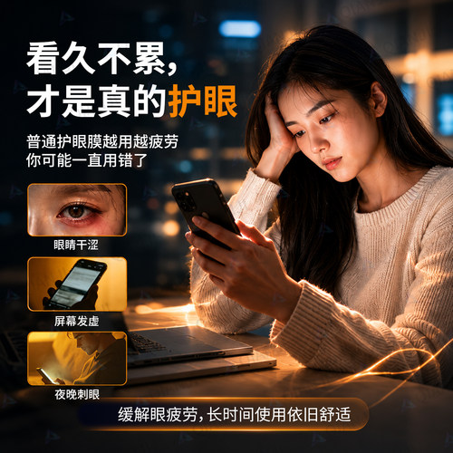 【AR无纹护眼】千计适用于iphone16pro钢化膜苹果17air手机14Plus贴膜16/15pm防蓝光12防偷窥por新款13XR - 图0