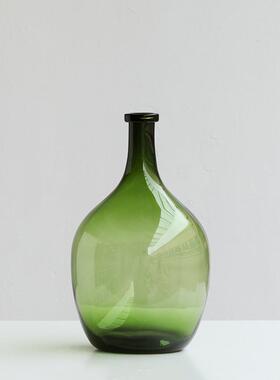 碧轩大肚子吊钟玻璃花瓶现代落地大花器家居软装花店新品