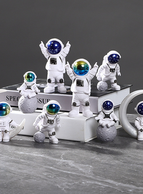 太空人手办宇航员摆件模型汽车车载人物客厅生日简约儿童现代礼物