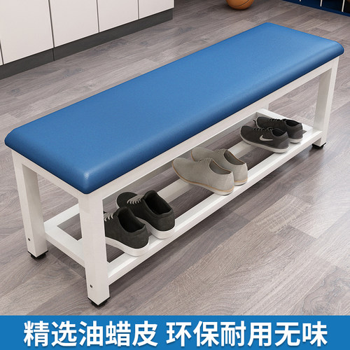 软包换鞋凳健身房篮球场休息凳商场鞋店换鞋长凳浴室更衣长条凳子 - 图2