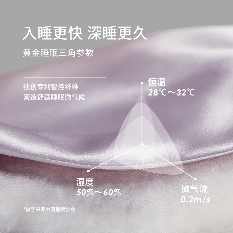 睡特A类母婴级免被套可机洗烘干轻盈速热控温四季被子亲肤透气